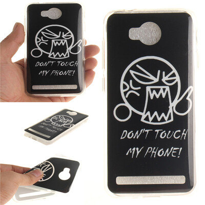 

Do not touch me Pattern Soft Thin TPU Rubber Silicone Gel Case Cover for HUAWEI Y3 II