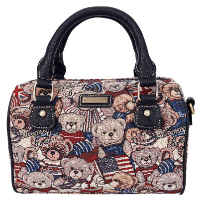 

Danny Bear DANNY BEAR flag bear series women&39s handbag large capacity Messenger bag DBKA165063-175 camouflage red with black