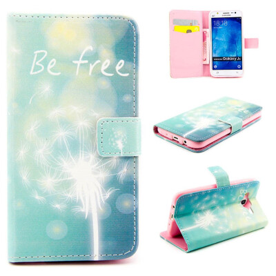 

Green dandelion Design PU Leather Flip Cover Wallet Card Holder Case for SAMSUNG GALAXY J5