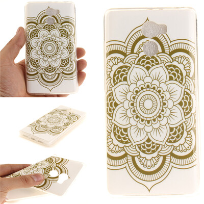 

White flowers Pattern Soft Thin TPU Rubber Silicone Gel Case Cover for XIAOMi RedMi 4