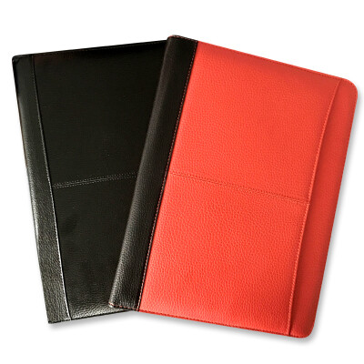 

Caesar (KAISA) Manager clip red leather A4 multi-function office business folder outside the plug leather leather material folder