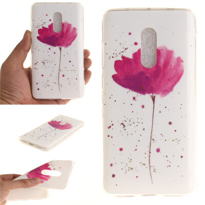 

Purple orchid Pattern Soft Thin TPU Rubber Silicone Gel Case Cover for XIAOMI Note 4