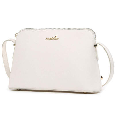 

Each degree (MEIDU) Europe and the United States simple shells packet wallet wild trend cowhide shoulder oblique cross female bag MWB150762 white