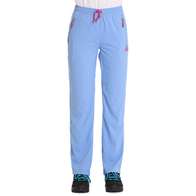 

TFO quick-drying pants ice-like slippery wire light breathable soft outdoor quick-drying exercise storage casual pants 723523 female light blue L