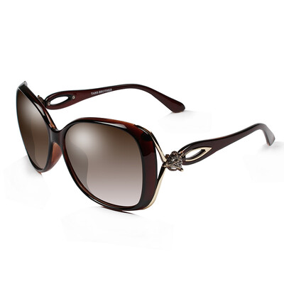 

Three sisters sunglasses fox head fashion polarized driving sunglasses female 8507 brown