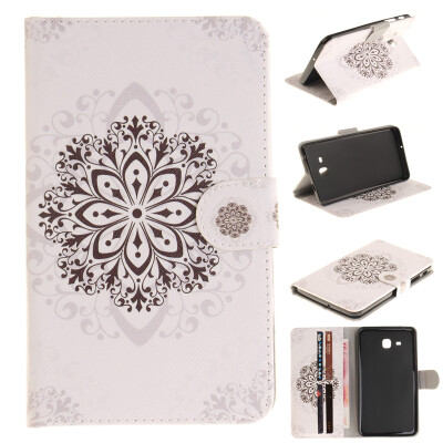 

Datura flowers Style Embossing Classic Flip Cover with Stand Function and Credit Card Slot for SAMSUNG GALAXY Tab A 7.0 T280