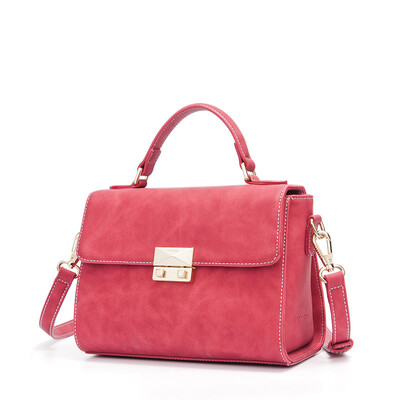 

DOODOO ladies handbag ladies Korean version of the tide of small square bag wild shoulder Messenger Messenger bag D6210 red wine