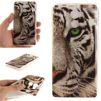 

White Tiger Pattern Soft Thin TPU Rubber Silicone Gel Case Cover for XIAOMi RedMi 4
