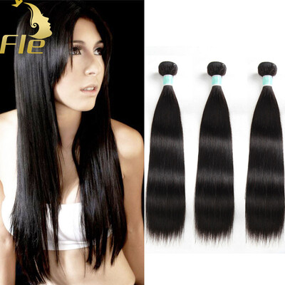 

Peruvian Hair 3Bundles Straight Virgin Hair Natural Color 8-28inch Mixed Length Human Hair Bundles 3Pcslot
