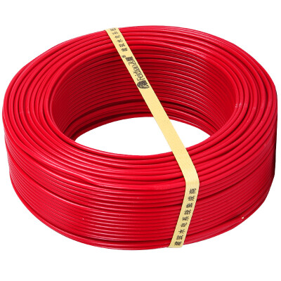 

Feidiao feidiao wire&cable BV25 square national standard household copper wire single-core single-strand copper wire 50 meters red FireWire