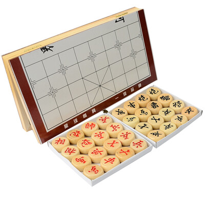 

Planet Chinese Chess Wooden Plate Can Folding Portable Wooden Chess B-101