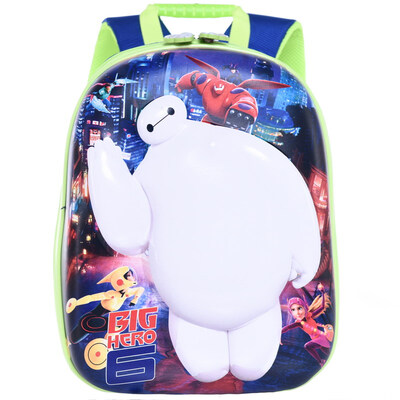 

Disney (Disney) white children bag male models lovely light shoulder bag kindergarten student bag IB0001A-light blue / green