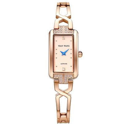 

King Watches TIANWANG watch steel strip quartz female watch rose gold LS3853P-A