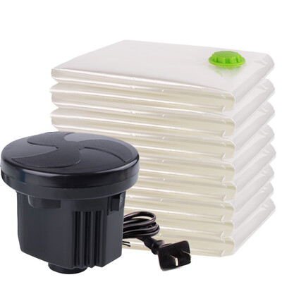 

Space studio transparent vacuum compression bags travel pouch 15 sets 4 large 5 6 small with electric suction pump