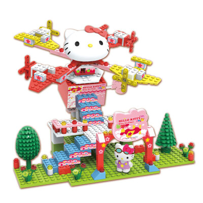 

Tigers Include Puzzle Kit Hello Kitty Katie Cyclone Music Edition Assembled Building Blocks Toys HKM004