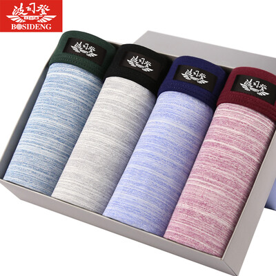 

BOSIDENG BJK61051-7 men&39s underwear cotton angle underwear male 4 mixed color boxed box C