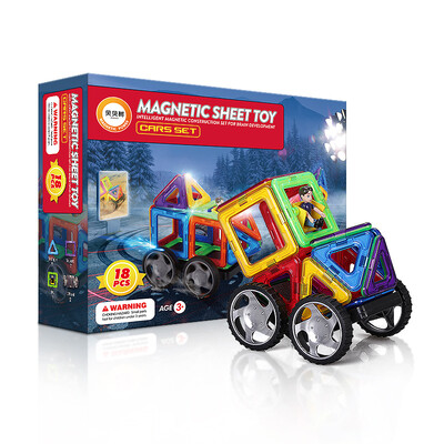 

Beibei tree (BEIBEISHU) children's puzzle magnetic chip Variety car combination suit