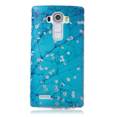 

Plum blossom Pattern Soft Thin TPU Rubber Silicone Gel Case Cover for LG G4