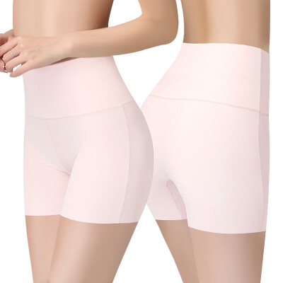 

The United States&Ya Ting 2 high waist ice silk safety pants ladies underwear a seamless cotton crotch underwear female pink pink L code