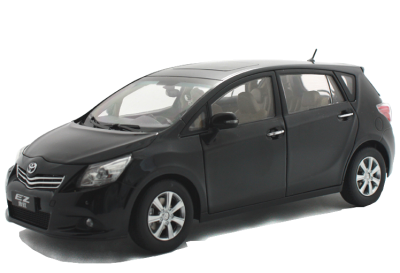 

118 scale Toyota EZ 2011 diecast model car black