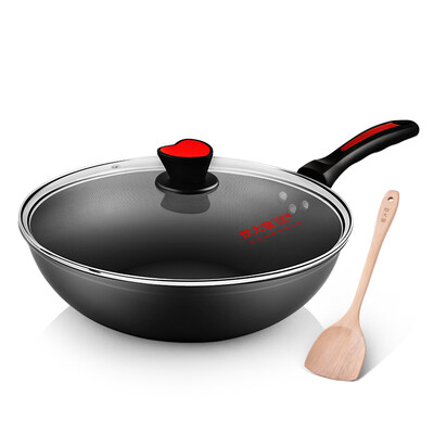 

[Не супермаркет] Jingdong 32см антипригарные вок приготовление пищи большой императорский Wok здоровый нет испарений вок плиты газового General WG15068