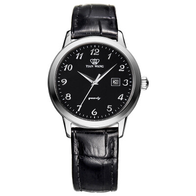 

King watch table (TIANWANG) watch belt quartz couple table male watch black GS3886S / DB