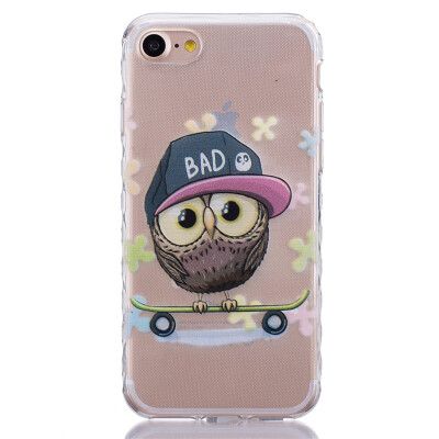 

Owl Pattern Soft Thin TPU Rubber Silicone Gel Case Cover for IPHONE 7