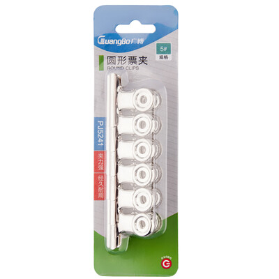 

Wide (lightBo) 72 loaded 29mm round clip folder metal clip 6 / card 12 card PJ5241