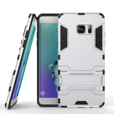 

Silver Slim Robot Armor Kickstand Shockproof Hard Rugged Rubber Back Case For SAMSUNG GALAXY Note 7