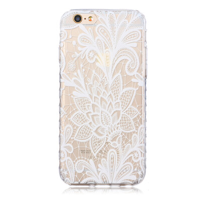 

White rose Pattern Soft Thin TPU Rubber Silicone Gel Case Cover for IPHONE 6 Plus/6S Plus