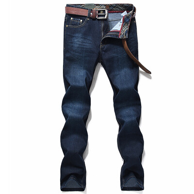 

Jeep Shield Jeans Men Business Casual Cotton Fashion Straight Jeans D2A05 Cowboy Blue 38