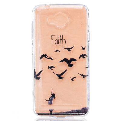 

Платье девушки Faith девушки Pattern Мягкий Тонкий TPU Резиновый Силиконовый гель Чехол для HUAWEI Y3 II