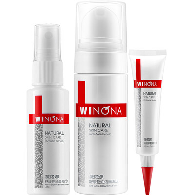 

Winona Soothing Oil Control Acne Experience Kit cleansing foam toner serum deep cleansing oil control acne