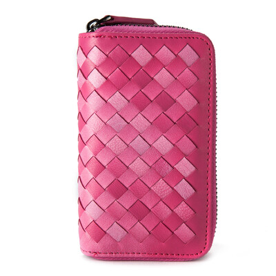 

Large capacity key bag sheepskin hand woven car key car bag home man multifunction key bag double row key position