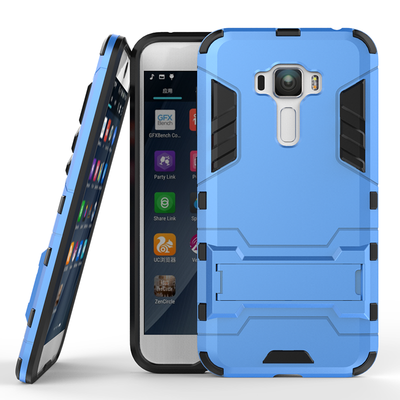 

Синий Slim Robot Armor Kickstand Ударопрочный жесткий корпус из прочной резины для ASUS Zenfone ZD552KL