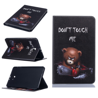 

Bear Style Embossing Classic Flip Cover with Stand Function and Credit Card Slot for SAMSUNG GALAXY Tab A 10.1 T580N