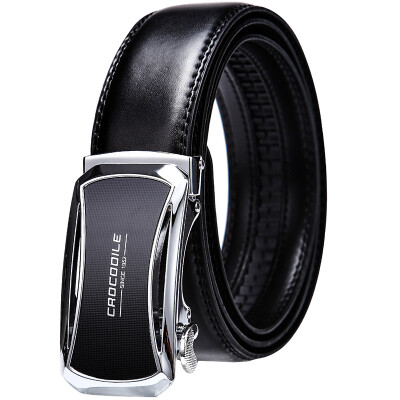 

Jingdong supermarket] crocodile shirt (CROCODILE) fashion men's automatic buckle belt business casual belt male male 13672026-01 black