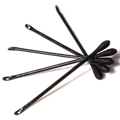 

Excellent up uplus black round head squeeze the first thin shaft double-headed cotton swabs cotton swabs 120 cotton swab clean remover cotton balls