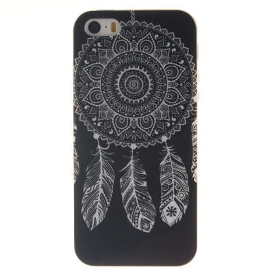 

Black wind chimes Pattern Soft Thin TPU Rubber Silicone Gel Case Cover for IPHONE 5/5S/5SE