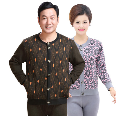 

Antarctic thermal underwear men&women in the elderly cold storage jacquard cardigan mother fitted with large yards underwear suit N105D11402 female bean sandals