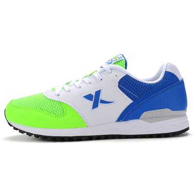 

(XTEP) men's shoes running shoes sports shoes net light breathable men leisure running shoes 985219113976 green and white 41 yards
