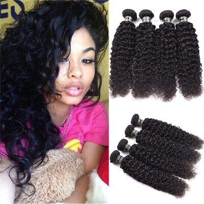 

Amazing Star Peruvian Virgin Hair Kinky Curly 4 Bundles Human Hair Weave Thick And Soft Crochet Hair Extremely Cheap Double Weft