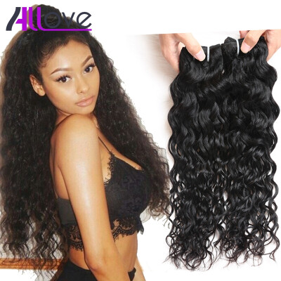 

7A Brazilian Virgin Hair Water Wave 4Pcs Wet&Wavy Human Hair Weave Cheap Virgin Brazilian Curly Hair Bundle Deals Kinky wave