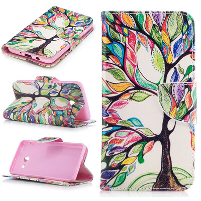 

Colorful tree Design PU Leather Flip Cover Wallet Card Holder Case for SAMSUNG Galaxy J5 2017J530