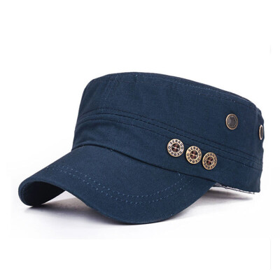 

IKEWA BQM-20160013-zangqing hat male spring summer Korean flat top hat cap fashion sunscreen sun hat outdoor shade baseball cap navy