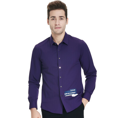 

Paul Fadi BAOLUOFADI long-sleeved shirt men's wear-free business casual shirt 206302206 purple XXXL