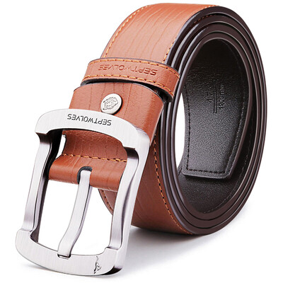 

Seven Wolves Belt Men&39s Buckle Belt Men&39s Leather Korean Youth Casual Belt 7A92023400 Brown