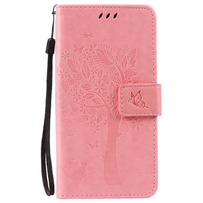 

Pink Tree Design PU кожа флип крышку кошелек карты держатель чехол для HUAWEI Enjoy 5