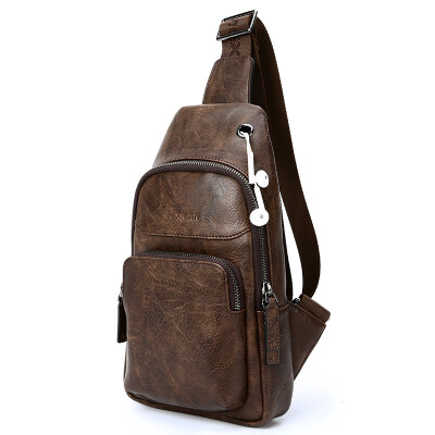 

Scarecrow MEXICAN Men&39s Corset Casual Shoulder Bag Trends Small Sports Backpack Retro Messenger Bag MMD90023M-01 Dark Brown