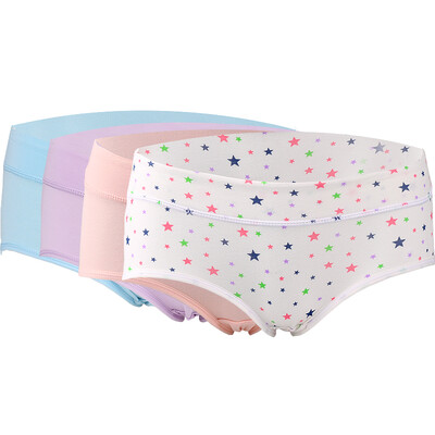 

Hongdou Women's Underwear 4-Pack Mid-rise and High-rise Soft Cotton Panties